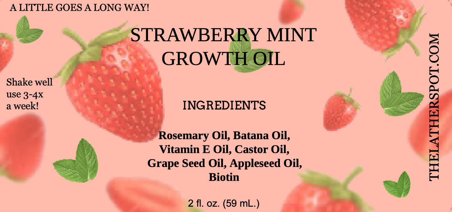 Strawberry Mint Growth Oil (2 Fl. Oz. 59 mL.)