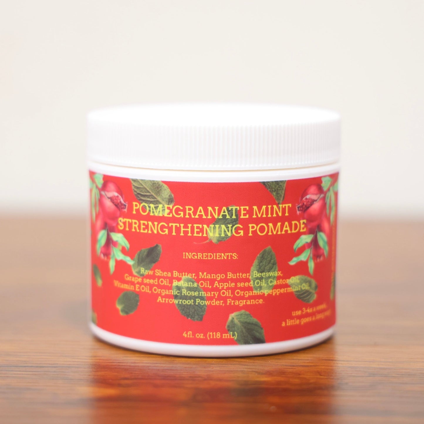 Pomegranate Mint Strengthening Pomade (4 FL. OZ. 118 mL.)