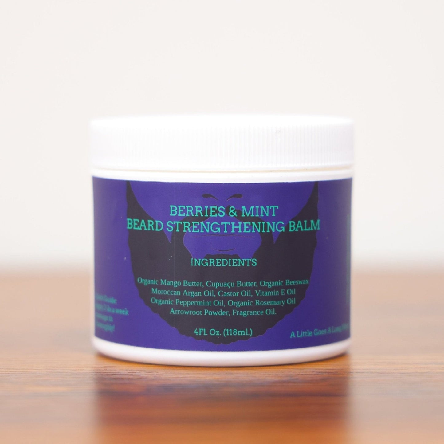 Berries & Mint Beard Strengthening Balm (4 fl oz. 118 ml.)