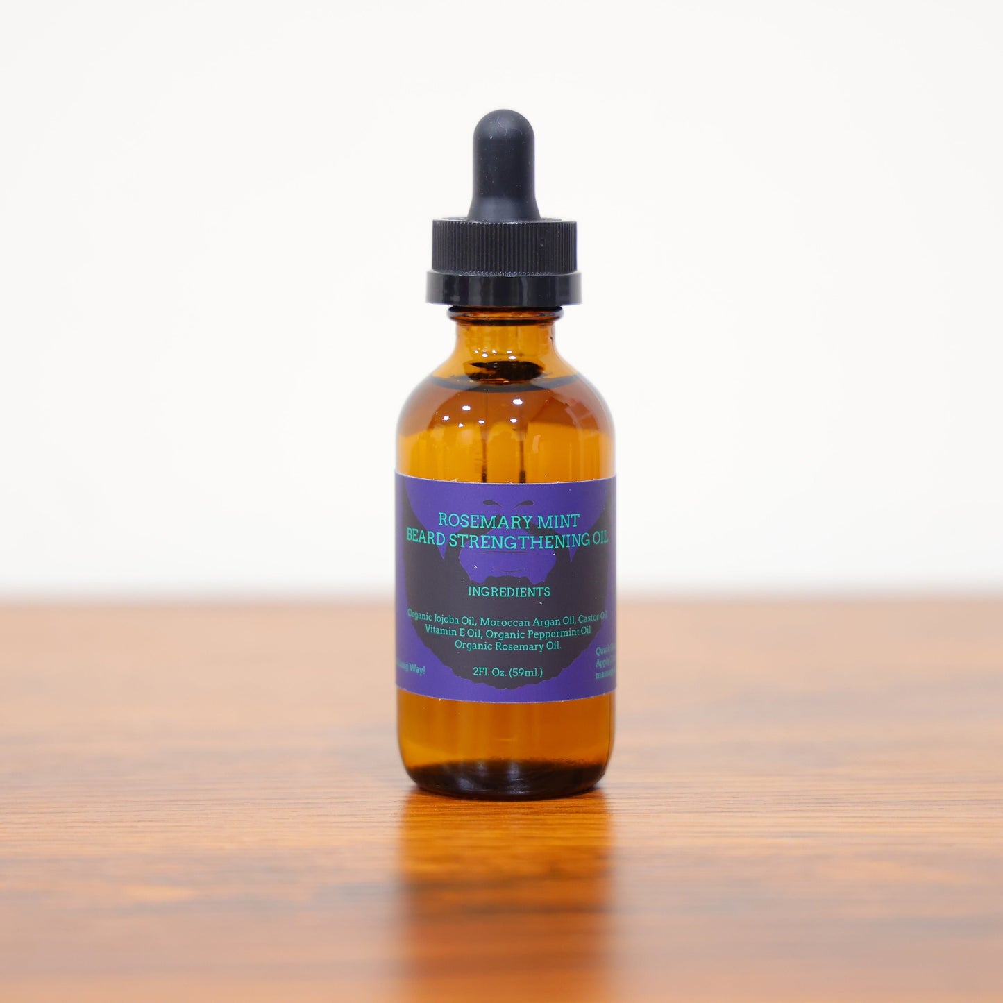 Rosemary Mint Beard Strengthening Oil (2 fl oz. 59 ml.)