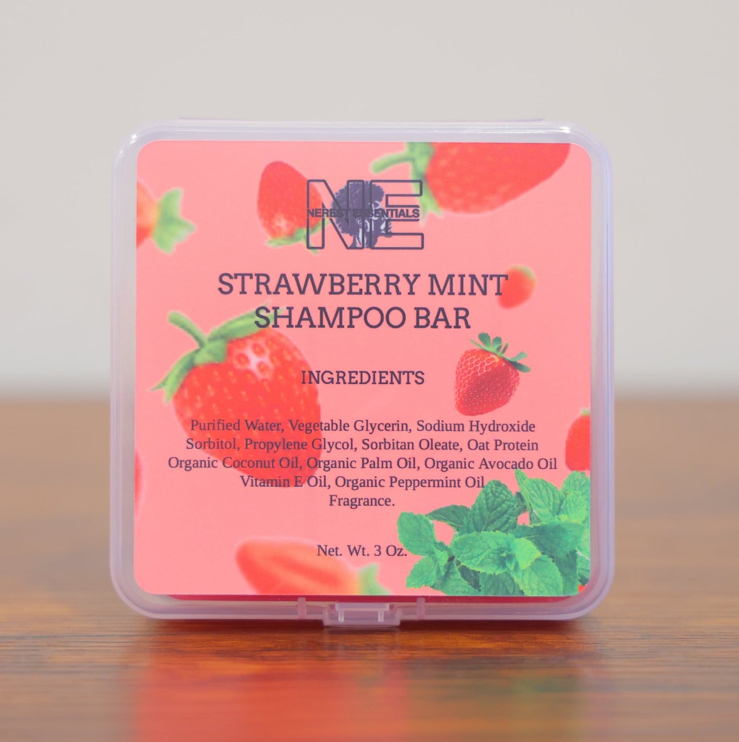 Strawberry Mint Shampoo Bar